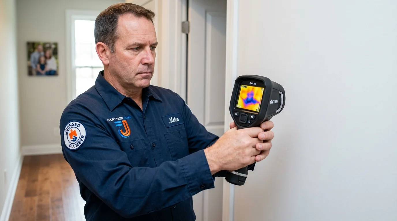 Thermal imaging leak detection by Johns Plumbing LLC in Chittenango